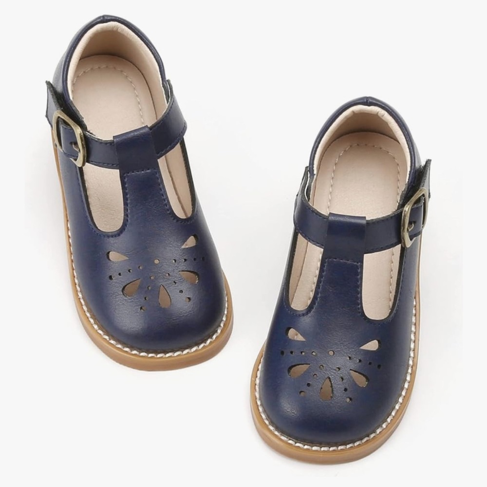 Navy Maryjane Kids Shoes